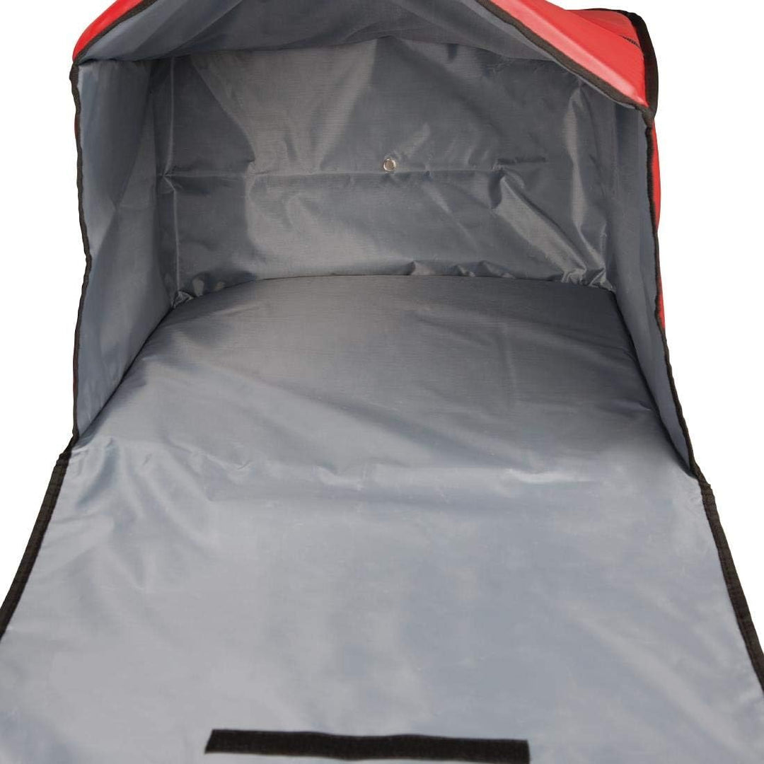 Vogue Large Hot Food Pizza Liefertasche, Rot, Material: Polyester und gepolsterte Isolierung, 305 x