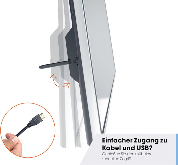 Vogel's TVM 3607 - Feste TV-Wandhalterung für 40-100 Zoll Fernseher, Sicheres Einrasten mit ClickLoc