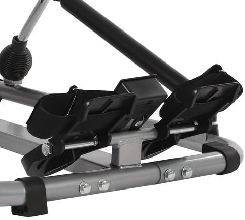 Rudergerät Klappbar mit 12 Widerstand Einstellbares Heimrudergerät LCD-Monitor Fitnessgerät Belastun