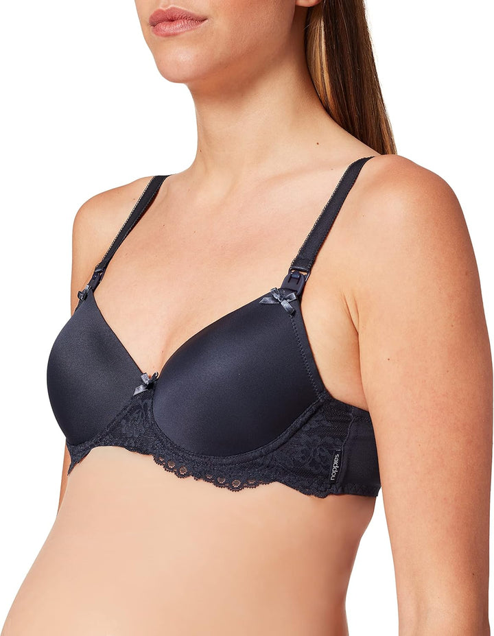 Noppies Damen Supreme Lace Touch Nursing Bra Umstands-BH 70B Dark Blue, 70B Dark Blue
