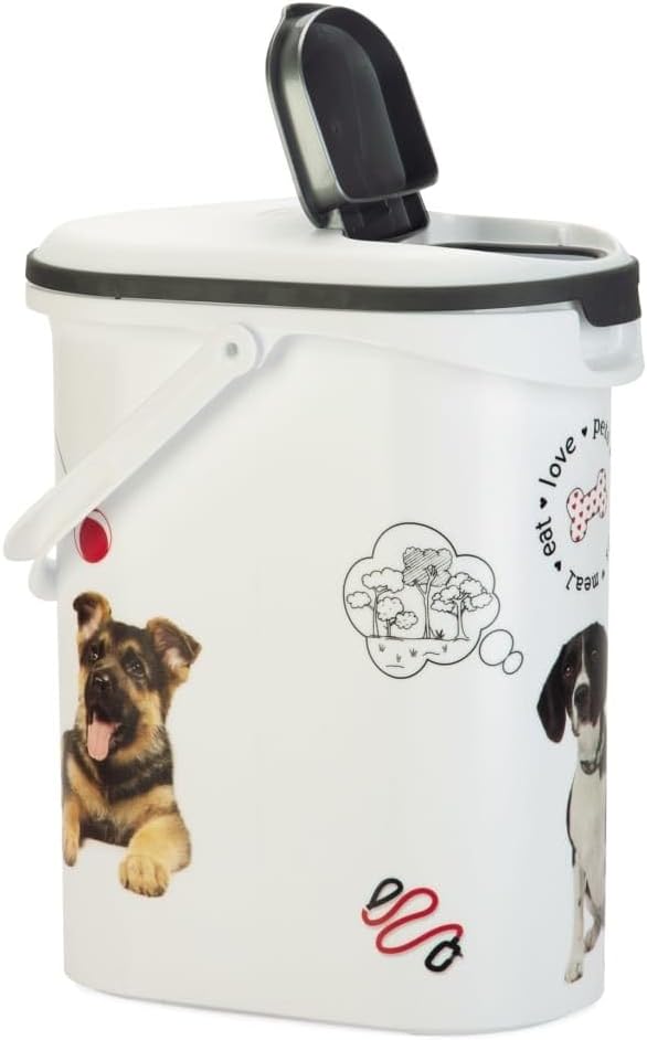 Curver Hundefutterbehälter 10L – Luftdichte kompakte Futterbox für Trockenfutter – Bis zu 4kg Kapazi