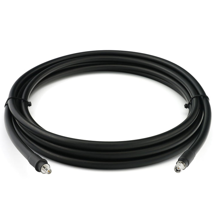 12m RP-SMA Stecker auf RP-SMA Buchse Koaxialkabel – 12 Meter 8D-FB Ultra-Verlustarmes Ø11.1mm Verlän
