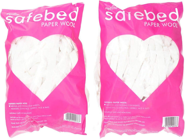 AB Tools 2er-Pack Kleintiere Hamster Rennmäuse Mäuse Ratten Papier Wolle Einstreu Nesting