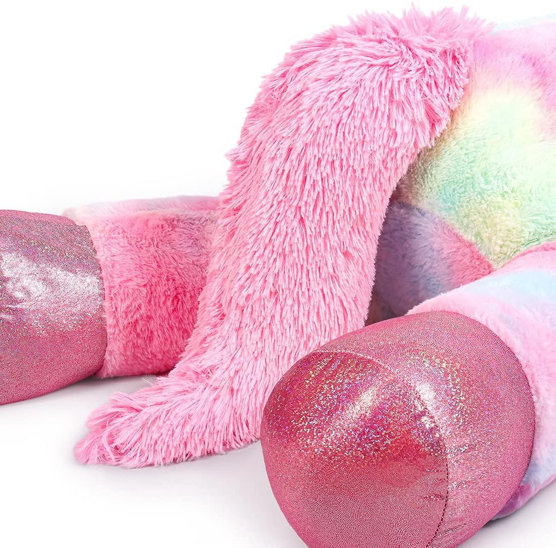 Yeqivo Riesen Einhorn Spielzeug Plüsch Grosses Regenbogen Lila Einhorn Kuscheltier Schöne Einhorn Ge