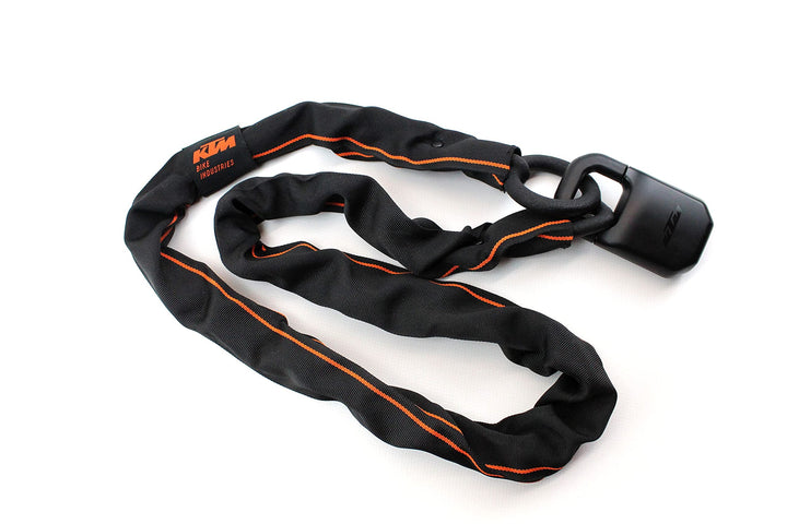 KTM Fahrradschloss Kettenschloss Zahlenschloss Pro U-Lock Chain schwarz/orange Code 1200 mm