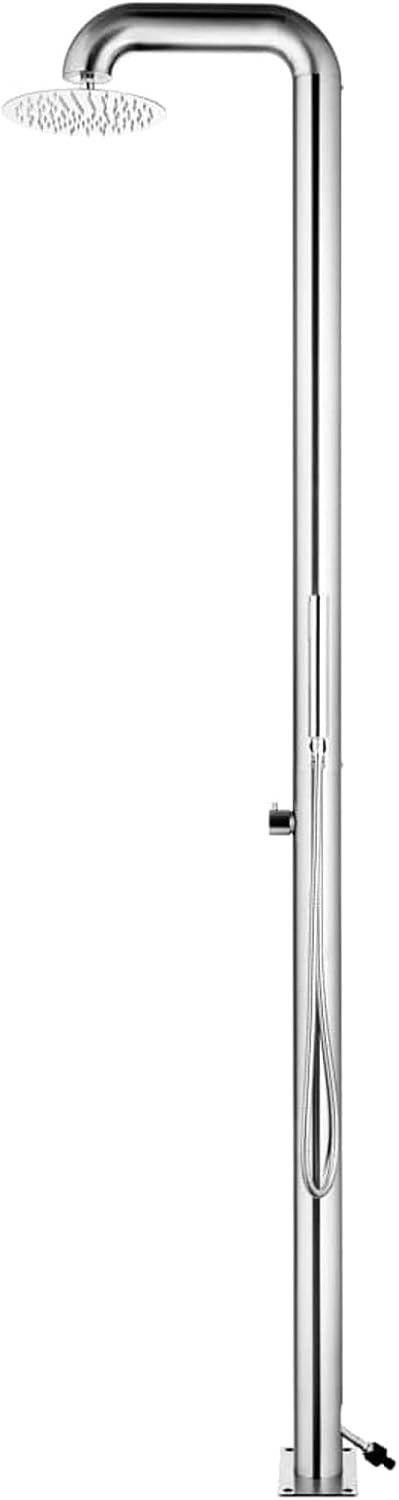 CIADAZ Gartendusche 225 cm Edelstahl, Dusche Für Garten, Outdoor Shower, Garten Dusche, Aussen Dusch