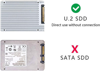 Xiwai PCI-E 3.0 4.0 auf SFF-8654 Slimline SAS-Kartenadapter und U.2 U2 SFF-8639 NVME PCIe SSD-Kabel