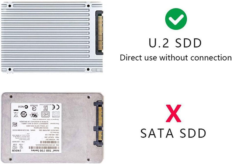 Xiwai PCI-E 3.0 4.0 auf SFF-8654 Slimline SAS-Kartenadapter und U.2 U2 SFF-8639 NVME PCIe SSD-Kabel