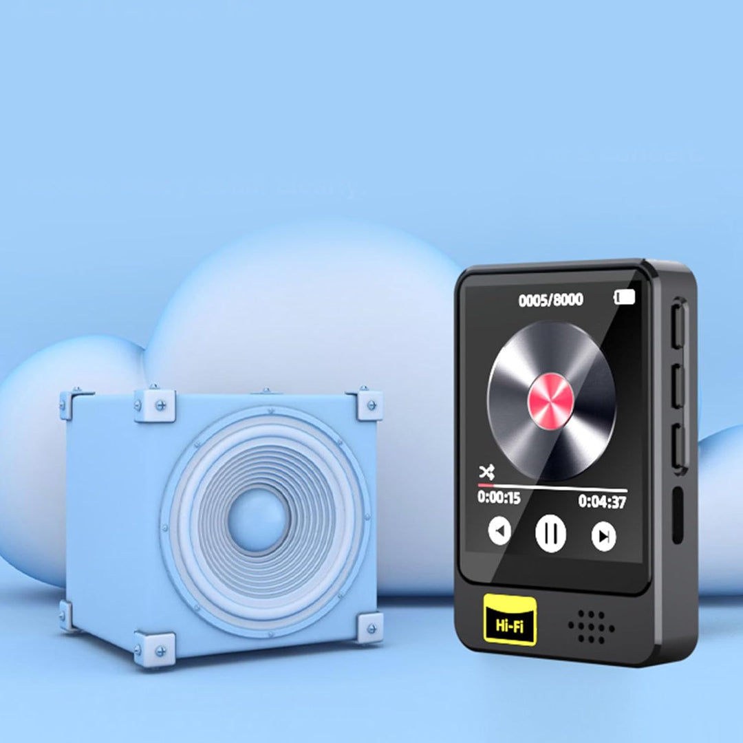 MP3-Player mit Bluetooth 5.0, HiFi-MP3-Spotify-Player mit Verlustfreiem Sound, 1,77-Zoll-Touchscreen