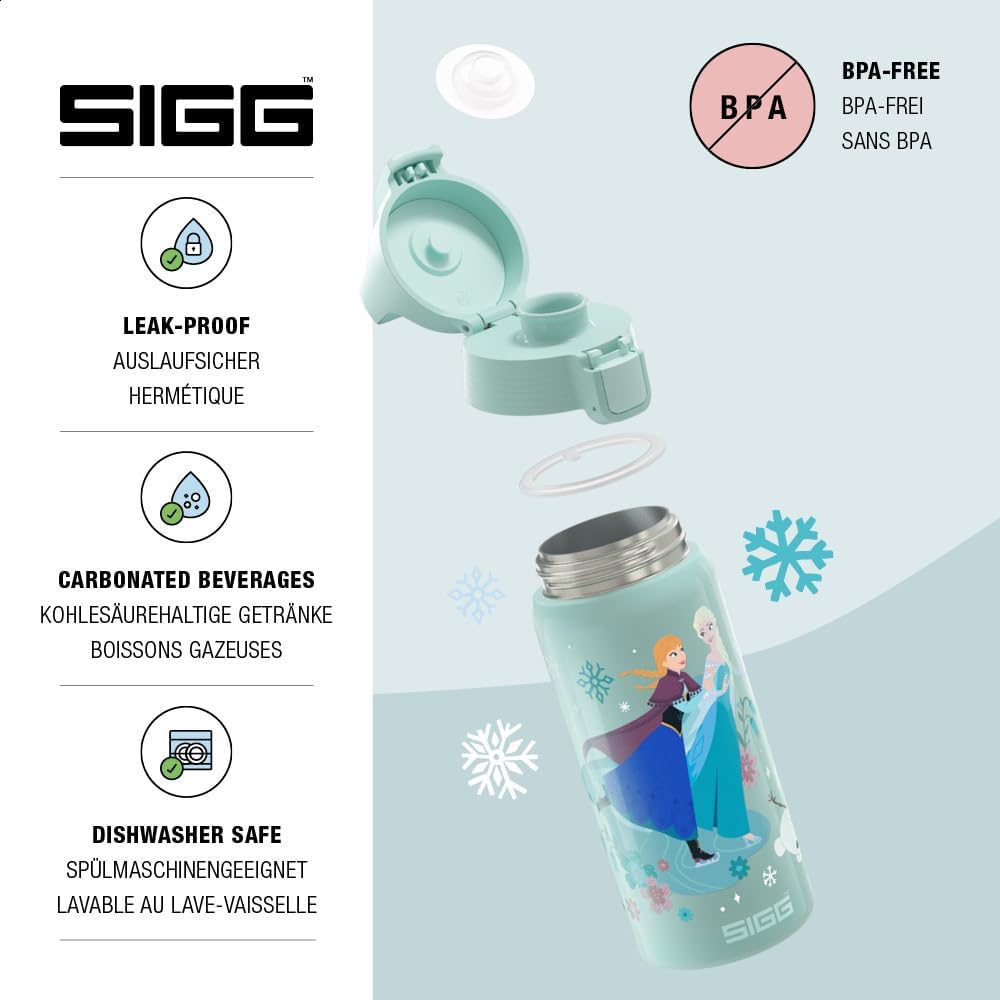 Sigg - Isolierte Trinkflasche Kinder - Shield Therm ONE Frozen - Für Kohlensäurehaltige Getränke Gee