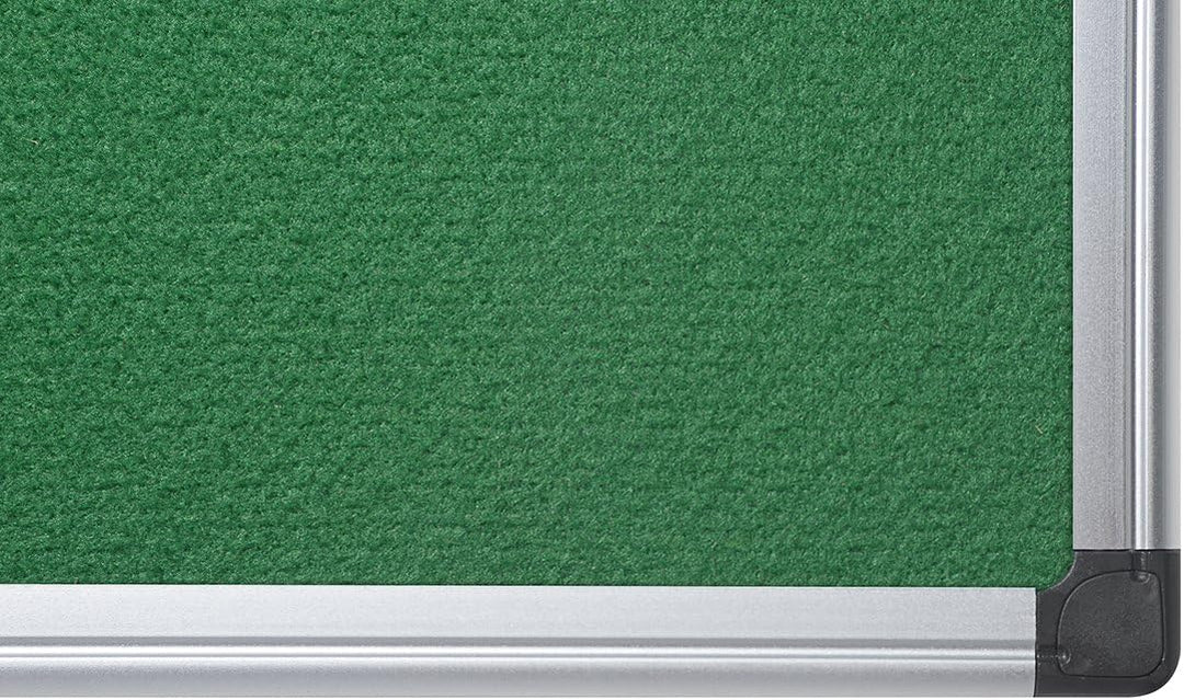 Bi-Office Filztafel Maya, Mit Aluminiumrahmen, Grüne Filzoberfläche, Zum Gebrauch Mit Pinnnadeln, Pi