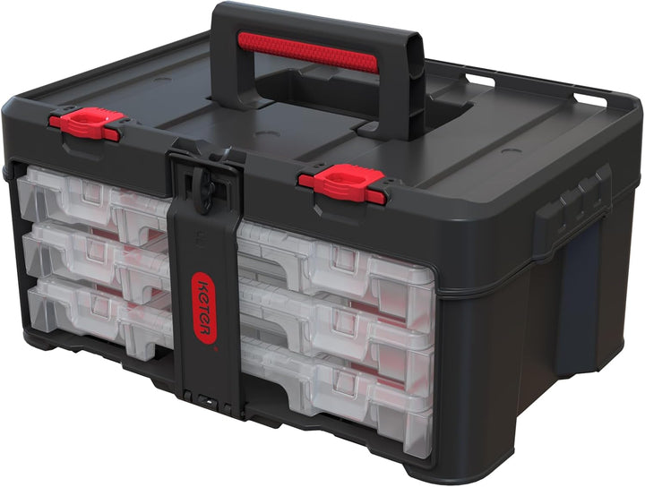 Keter Stack & Roll Heavy Duty DIY 3 Organizer Werkzeug Aufbewahrungs-Set DIY 3 Organizer Werkzeug Au