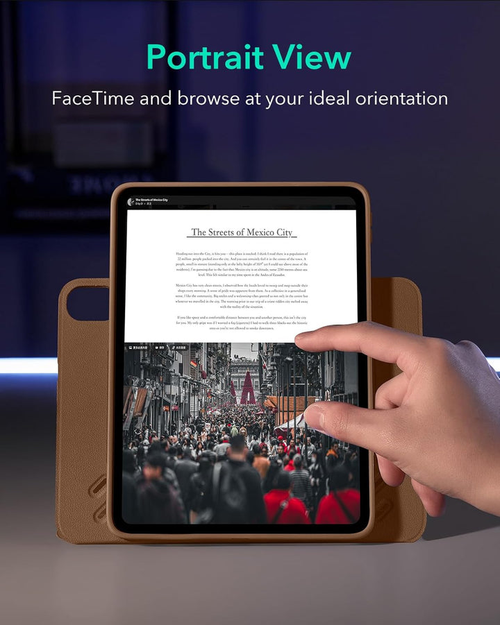 ESR für iPad Air 13 Zoll M3/M2 Hülle (2025/2024), Drehbare Hülle mit Abnehmbarer Magnetabdeckung, St