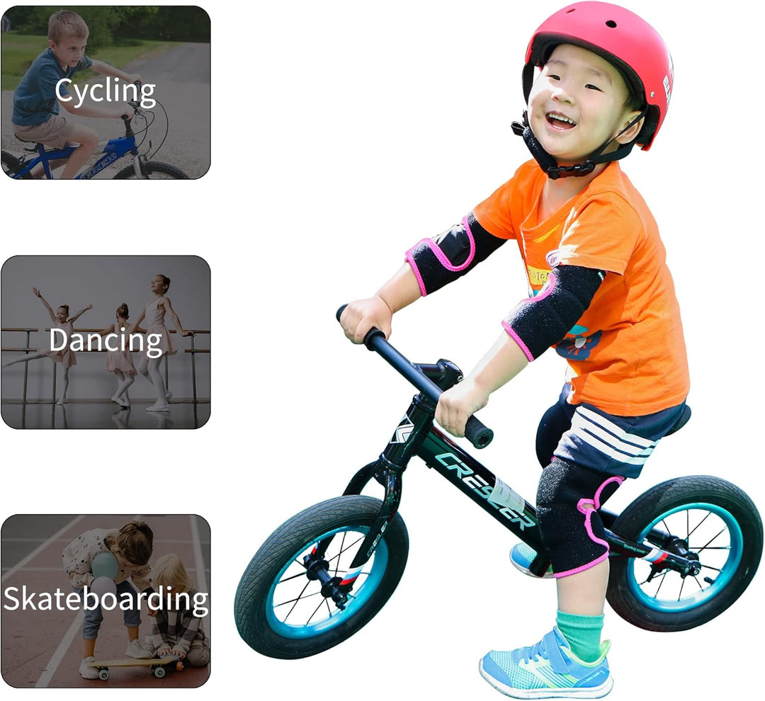 ONTYZZ Kinder Knieschützer Jungen Mädchen Einstellbar Weich Knieschoner mit Verdickten SBR Pad Guard