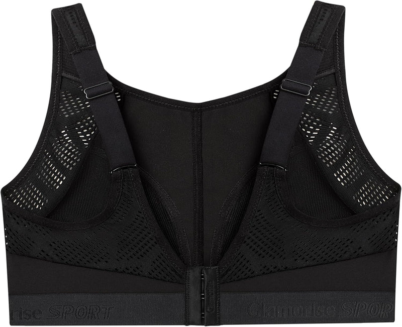 Glamorise Damen Sports Bra 95F Schwarz, 95F Schwarz