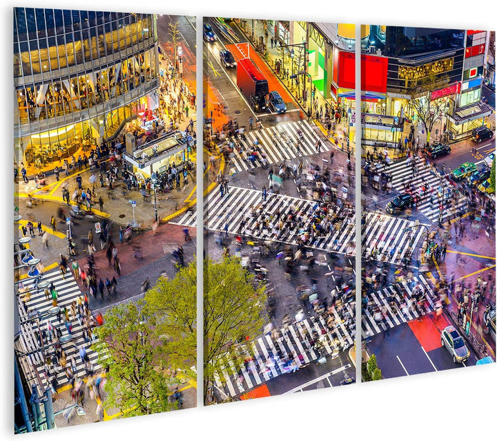 islandburner Bild auf Leinwand Tokyo Japan Sicht Von Shibuya Crossing Einer Der Belebtesten Fussgäng