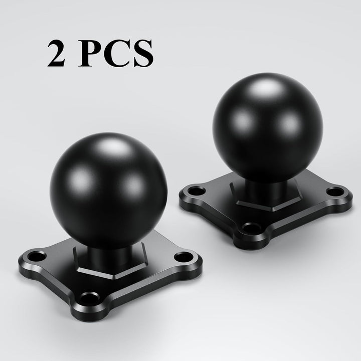 BRCOVAN 2 Stück, 1,5'' Kugelhalterung mit Aluminiumlegierung 4-Loch-AMPS Quadratische Plattenbasis,