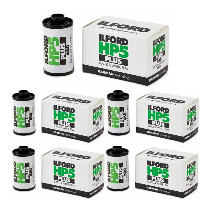 Ilford HP5 Plus ISO 400 Filmrollen, 35 mm, Schwarz und Weiss, 36 Positionen, 5 Rollen Pack Of 5, Pac
