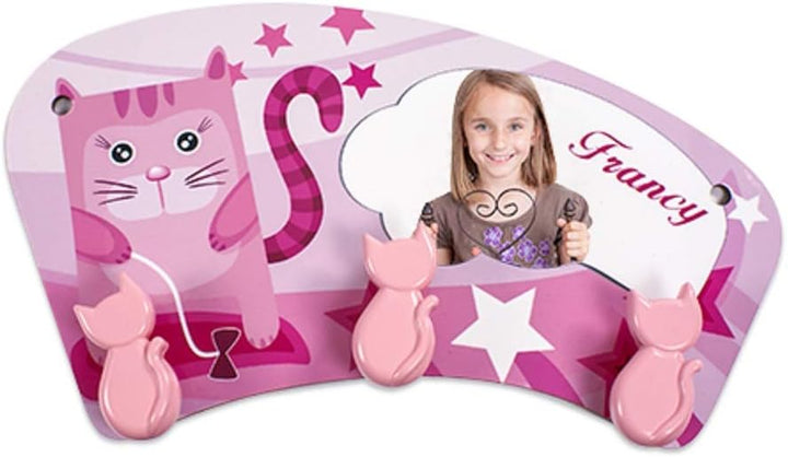 Wandgarderobe für Kinder mit Foto und Text Name selbst gestalten und personalisieren, Kinderwandgard