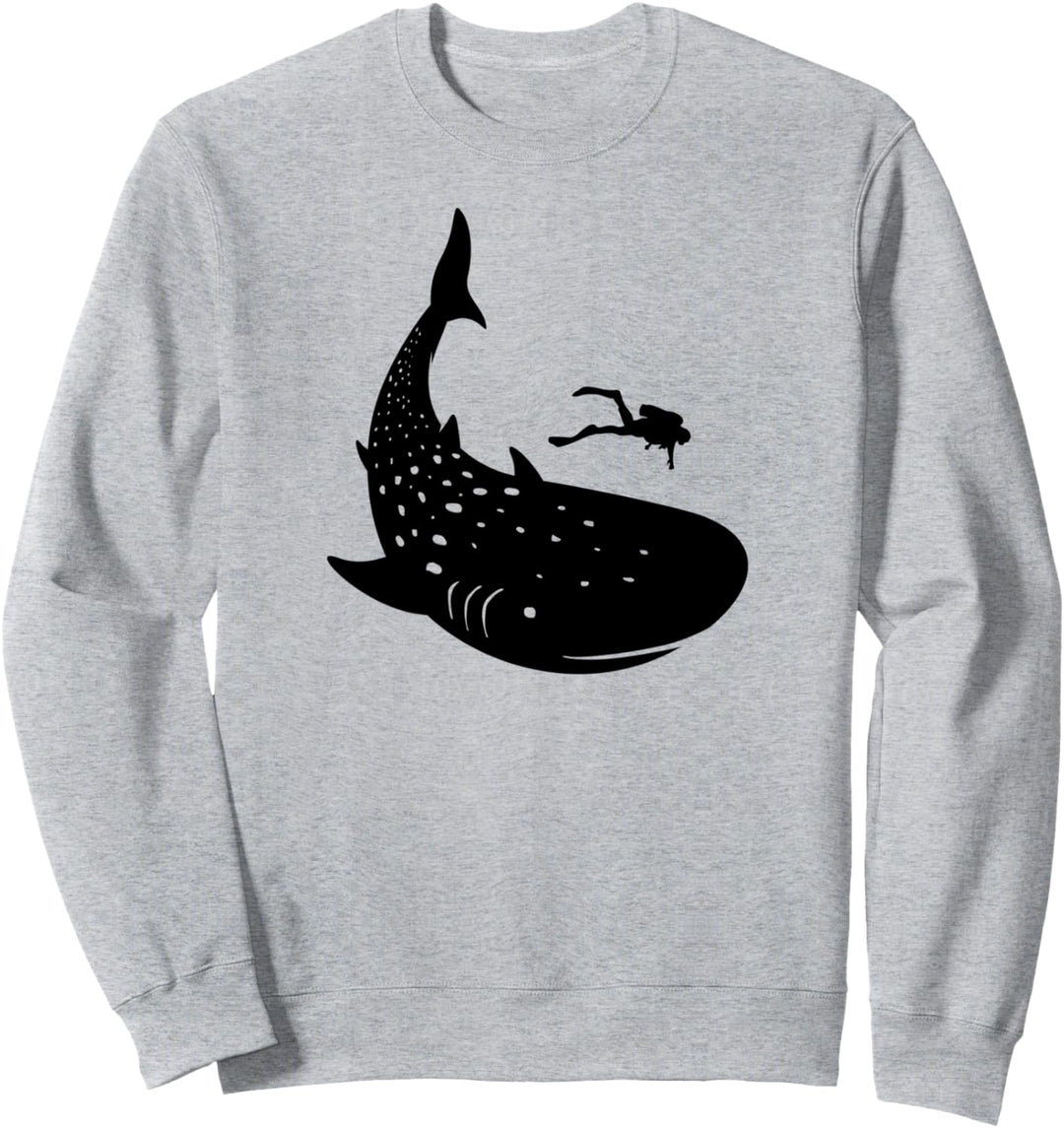 Tauchen Mit Walhai Scuba Taucher Ozean Riff Hai Tauchurlaub Sweatshirt
