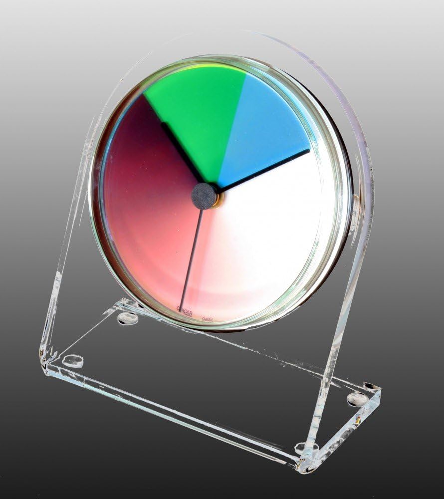 Rainbow emotion of colours Petriplex Classic, Acryl Tisch- und Regal Uhr (Buffetuhr)