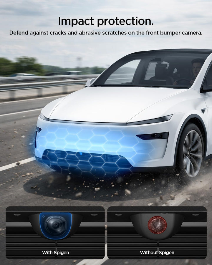 Spigen Displayschutz für Tesla Model Y Juniper 2025 2026 Frontkamera, Schutzabdeckung für Frontschür