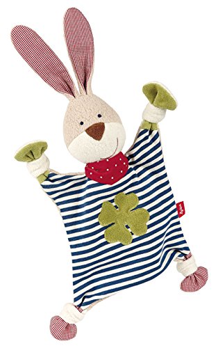 SIGIKID 40504 Schnuffeltuch Hase Green Mädchen und Jungen Babyspielzeug empfohlen ab Geburt blau Bla