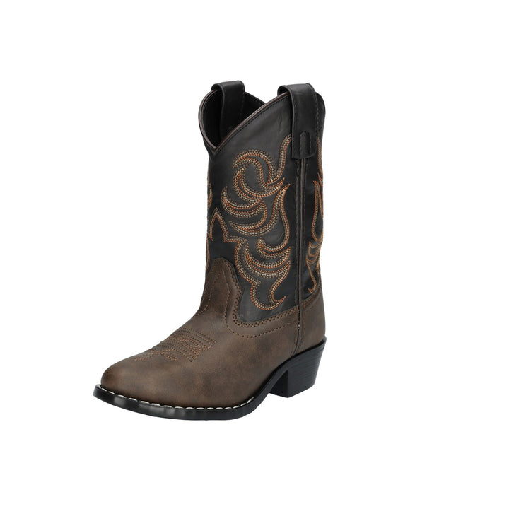 Smoky+Mountain+Kinder+Jungen+Monterey+Western+Cowboy+Stiefel+Braun%2fSchwarz%2c+3M