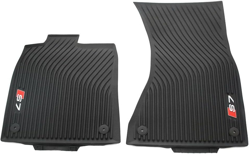 Audi 4G8061221A 041 Gummi Fussmatten Original S7 Allwettermatten schwarz 2X vorn Gummimatten