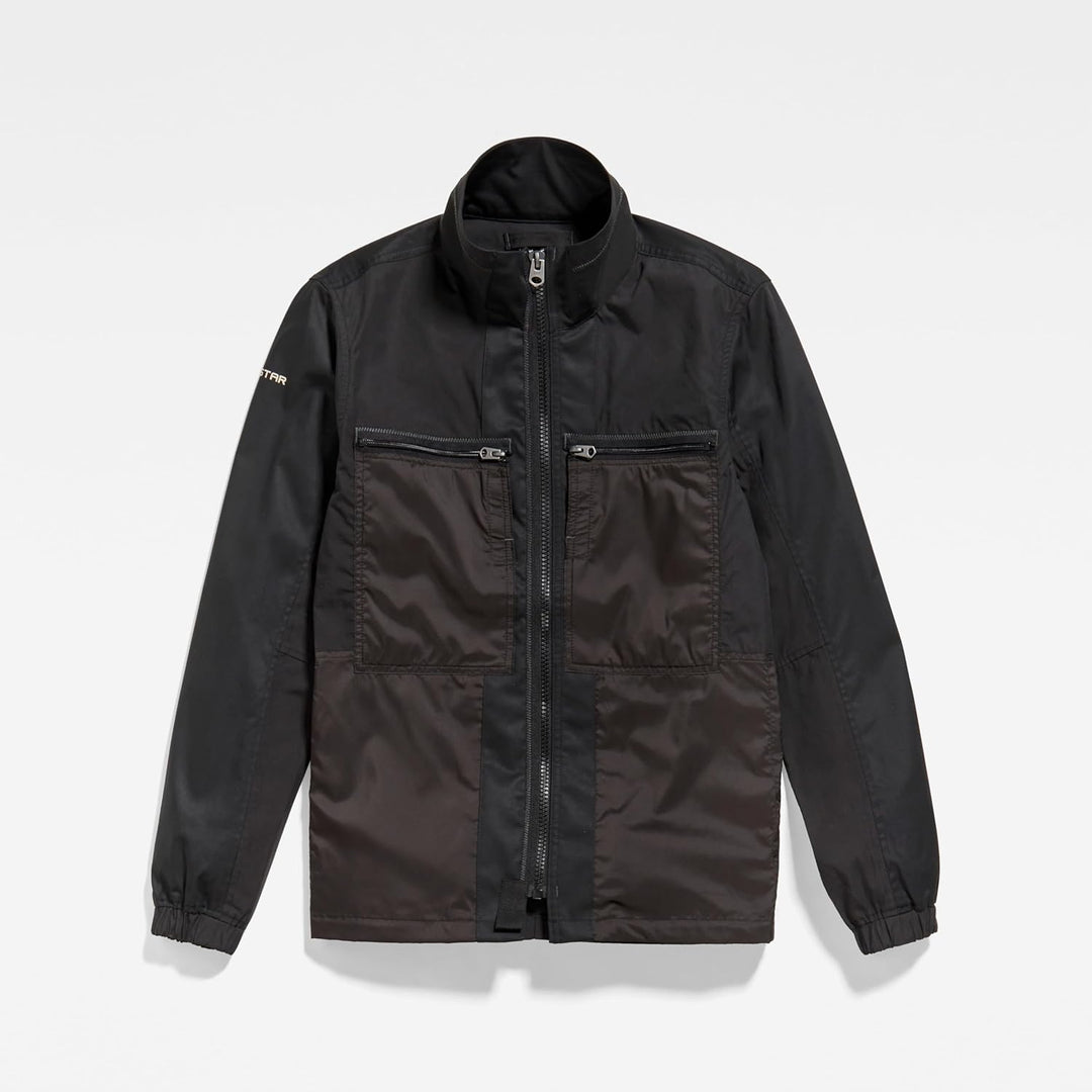 G-Star RAW Herren Unisex Fabric Mix Overshirts S Schwarz (Dk Black D20160-a790-6484), S Schwarz (Dk