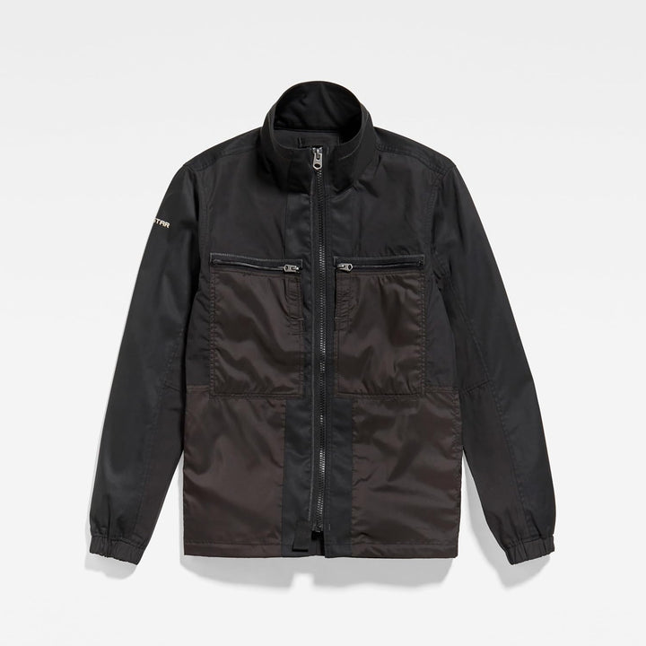 G-Star RAW Herren Unisex Fabric Mix Overshirts S Schwarz (Dk Black D20160-a790-6484), S Schwarz (Dk