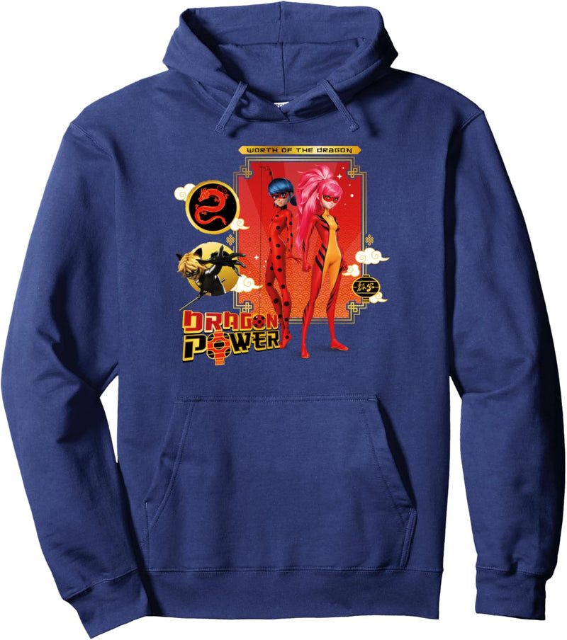 Miraculous Shanghai Ladydragon, Ladybug and Cat Noir Power Pullover Hoodie