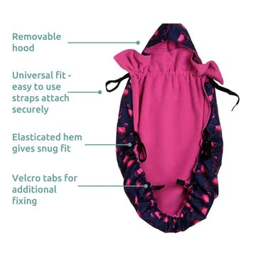 Bundle Bean Babywearing: Wasserfester Wetterschutz für Tragetuch und Babytrage - Gelb Zebra, Gelb Ze