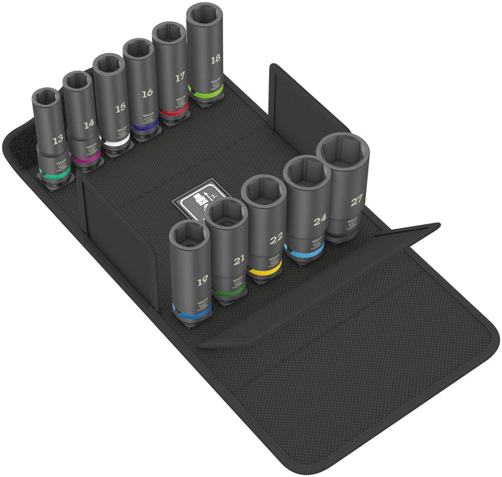 Wera 05004841001 8790 C Impaktor Deep Set 1, Steckschlüsseleinsatz Satz, 11-teilig Schwarz Single, S