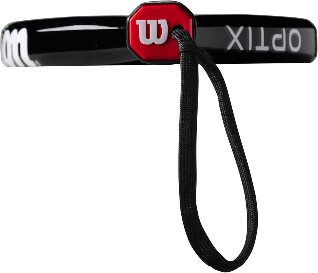 Wilson Unisex – Erwachsene Optix V1 Padel Racket Schläger 4-1/4" (2) Schwarz, 4-1/4" (2) Schwarz