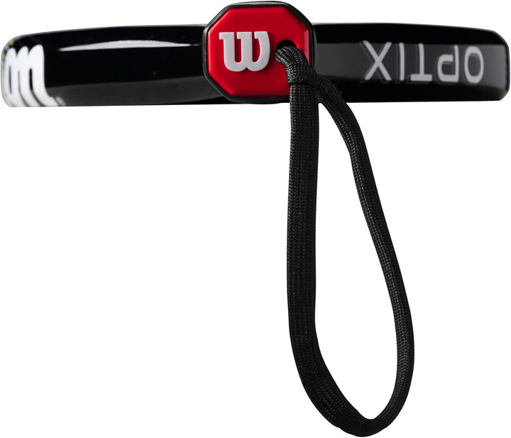Wilson Unisex – Erwachsene Optix V1 Padel Racket Schläger 4-1/4" (2) Schwarz, 4-1/4" (2) Schwarz