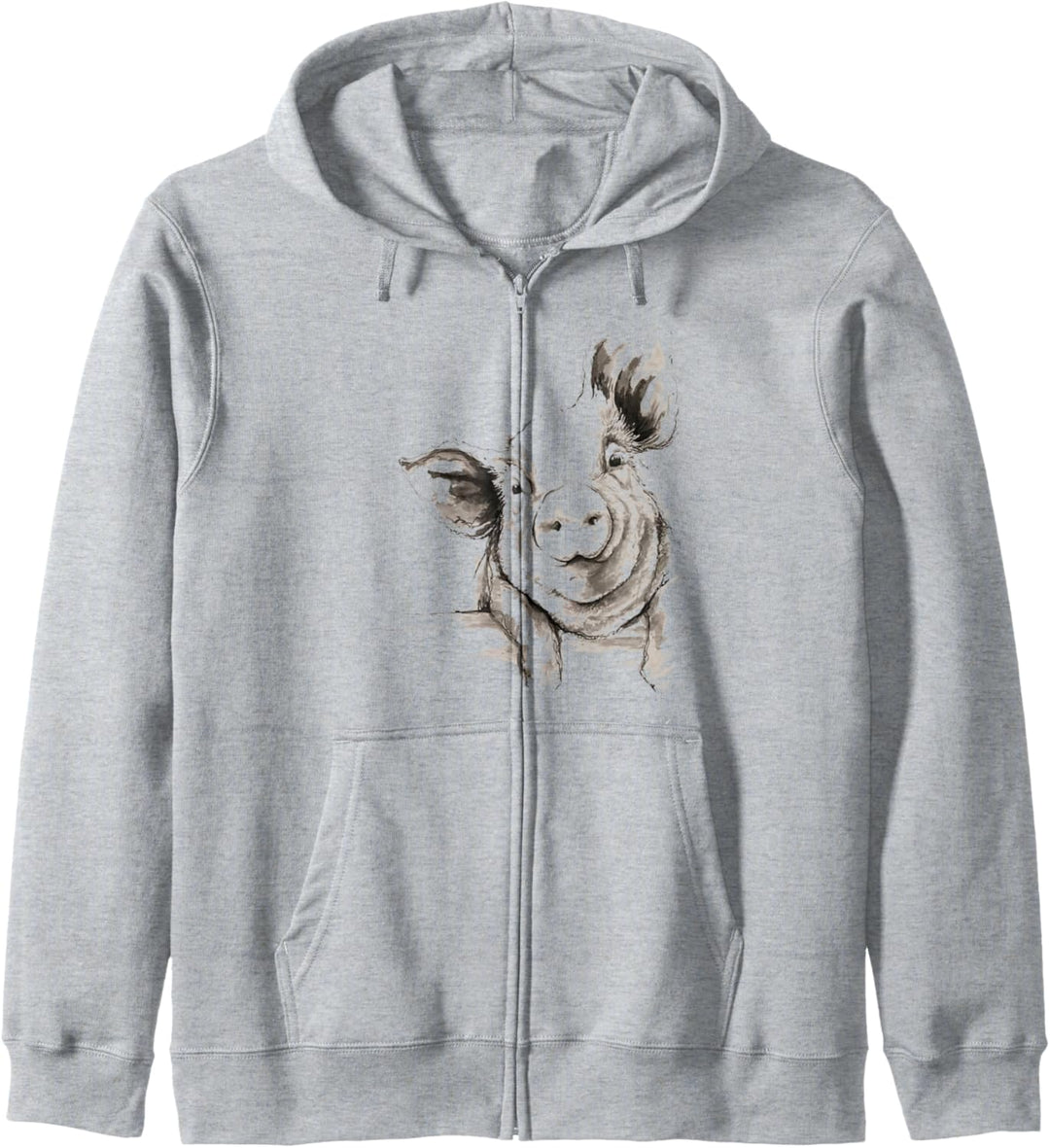 Lustiges Schwein Landwirt Geschenk Hoodie Schweine-Bauer Kapuzenjacke