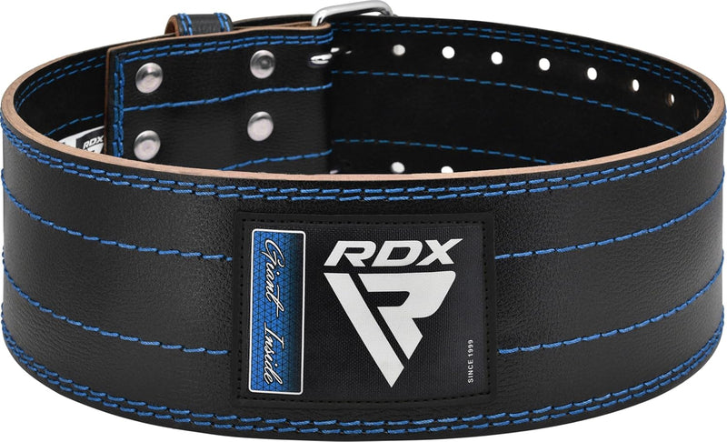 RDX 4” Gewichthebergürtel Leder, IPL USPA Genehmigt, 12 Verstellbar Löcher 6mm Trainingsgürtel Schna