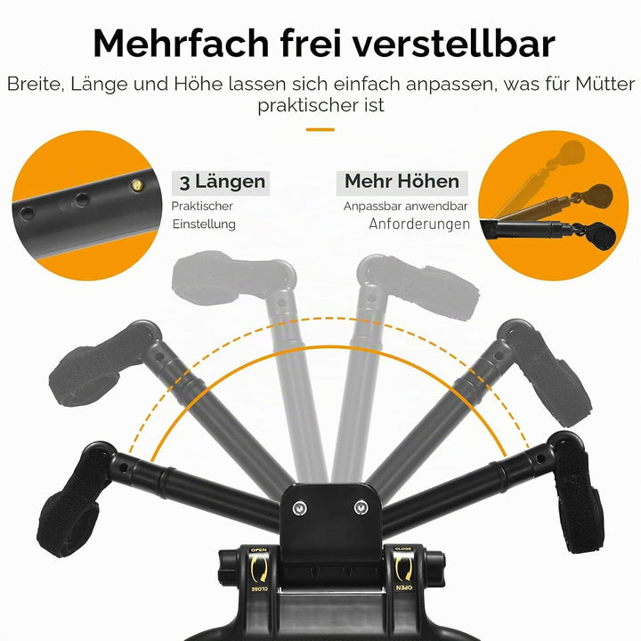 Buggy Board mit Sitz, FNRIDS Trittbrett für Kinderwagen Universal,mit Aufhängegurt, stabiles Two Whe