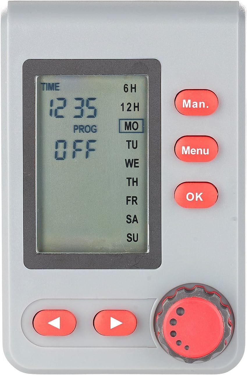 Royal Gardineer Bewässerung Computer: Digitaler Bewässerungscomputer mit Display und Magnet-Ventil (