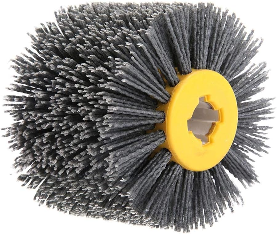 Nylonbürste Drahtziehrad Pinsel Polieren Polierscheibe, Körnung # 240, 19 mm Bohrung 120 mm Durchmes