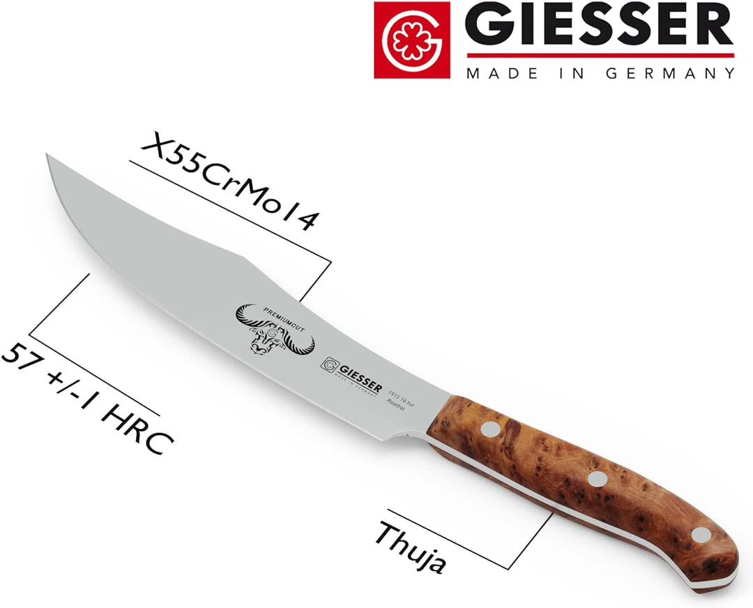 GIESSER seit 1776 - Made in Germany - Zubereitungsmesser 16 cm Tree of Life, PremiumCut Veggie No 1,