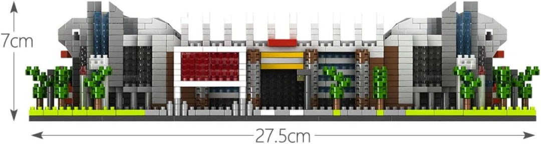 Atomic Building Manchester United Old Trafford Stadion. Modell zum Zusammenbau mit Nanoblöcken. Mehr