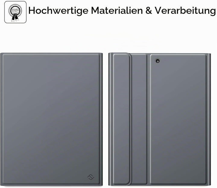 Fintie Tastatur Hülle für iPad 9.7 2018 (6. Generation), Soft TPU Rückseite Gehäuse Keyboard Case mi