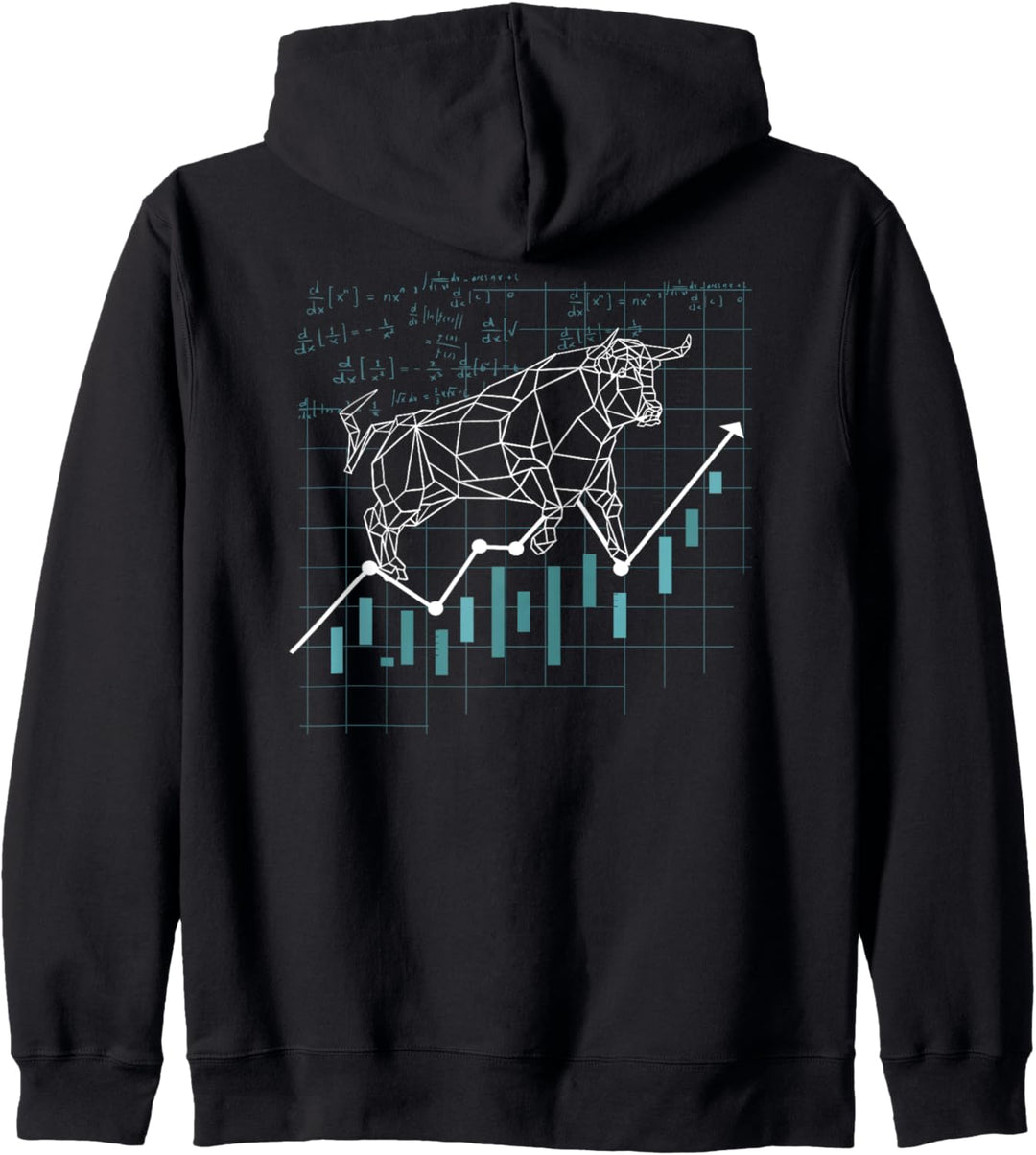 Herren Aktien Börse Bullish Bulle Kapitalist Geschenk Kapuzenjacke