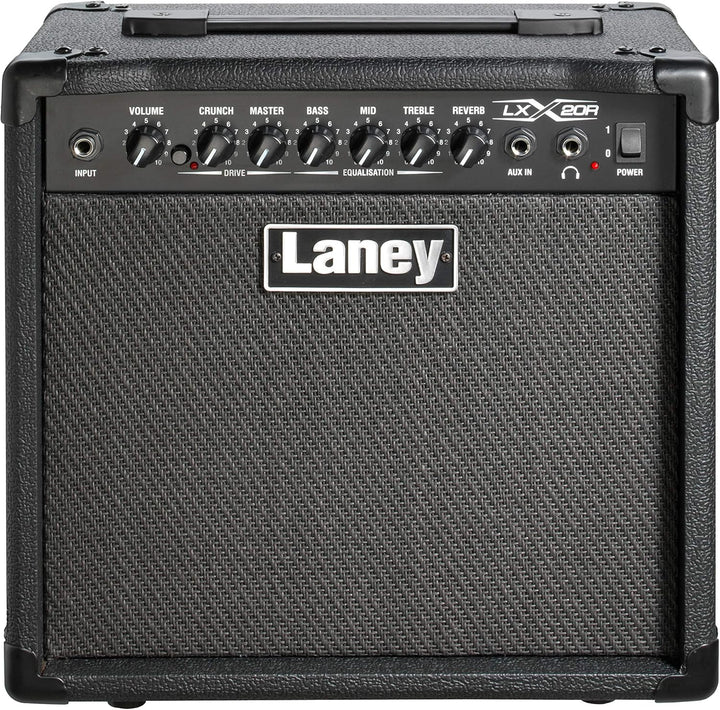 Laney LX Series LX20R - Guitar Combo Amp - 20W - 8 inch Woofer - With Reverb 20" Black, 20" Black