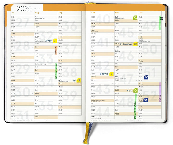weekview compact extended midyear Plus 24/25 - Der clevere 18-Monate Organizer! Von Apr 2024 bis Sep