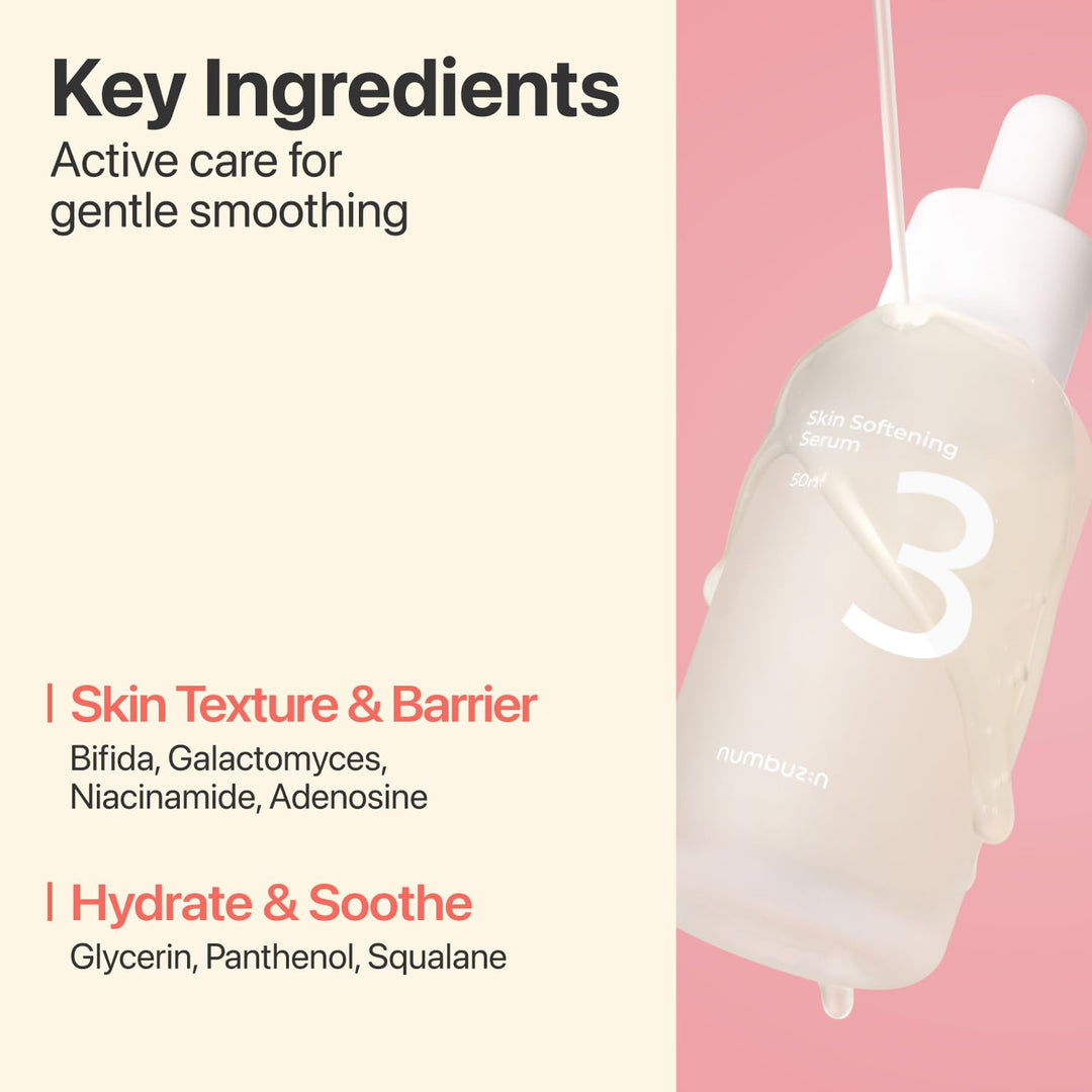 numbuzin Nr. 3 Hauterweichendes Serum 1,69 fl oz / 50 ml | CPNP, Korean Skincare, Bifida, Galactomyc