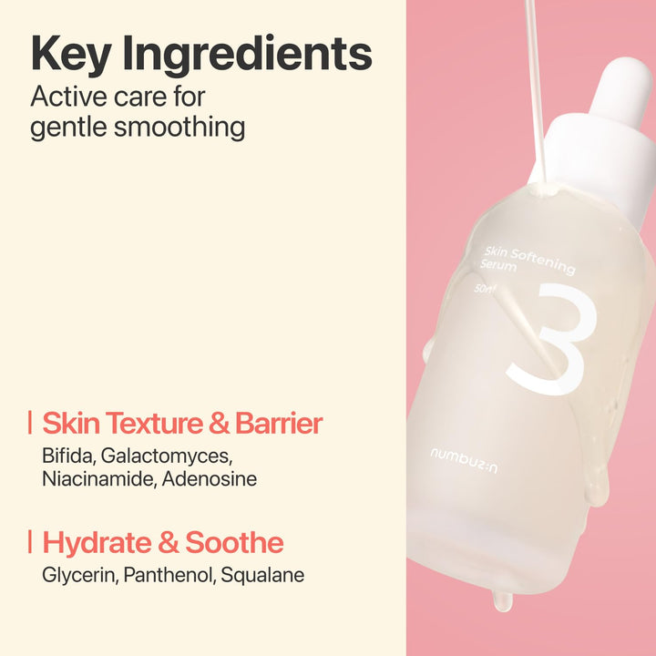 numbuzin Nr. 3 Hauterweichendes Serum 1,69 fl oz / 50 ml | CPNP, Korean Skincare, Bifida, Galactomyc
