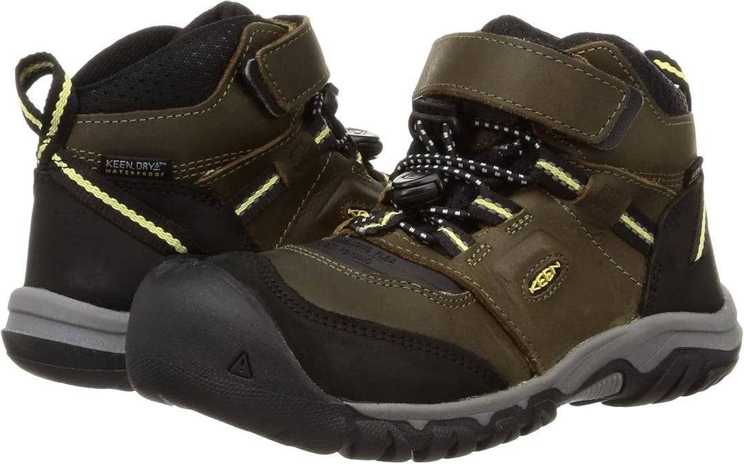 KEEN Unisex-Kinder Ridge Flex Mid wasserdichte Wanderstiefel 27/28 EU Magnet Greenlake, 27/28 EU Mag